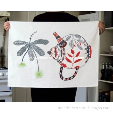 Decorative Kitchen Towels with Printing or Embroidery (KT-01)